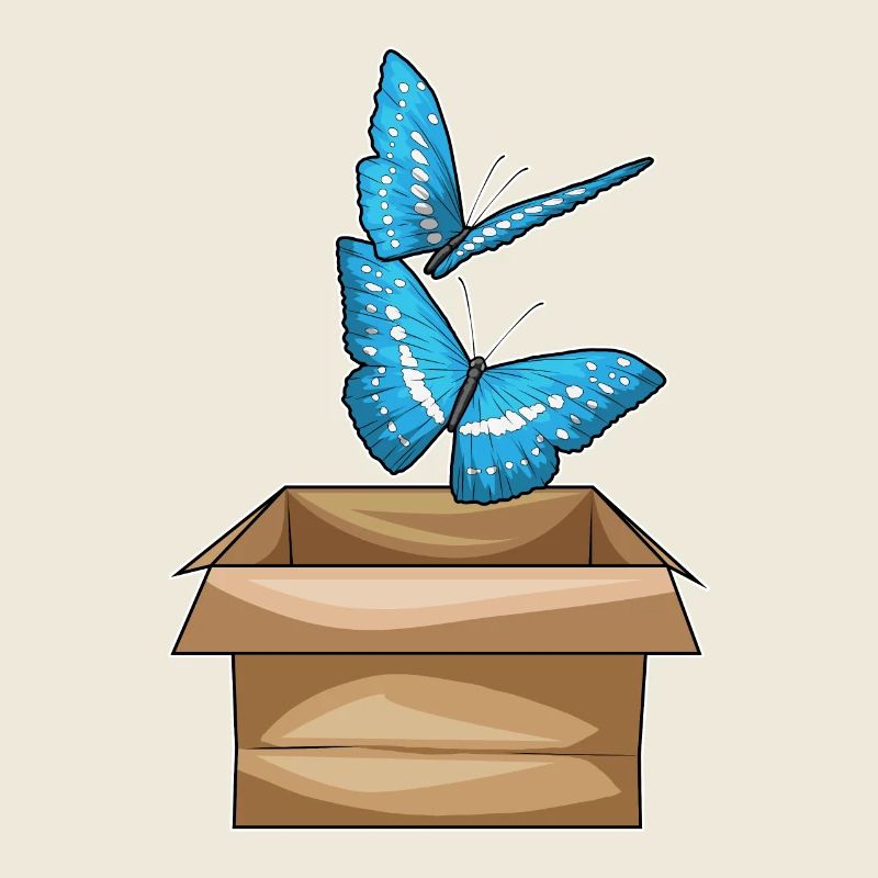 Carton papillon