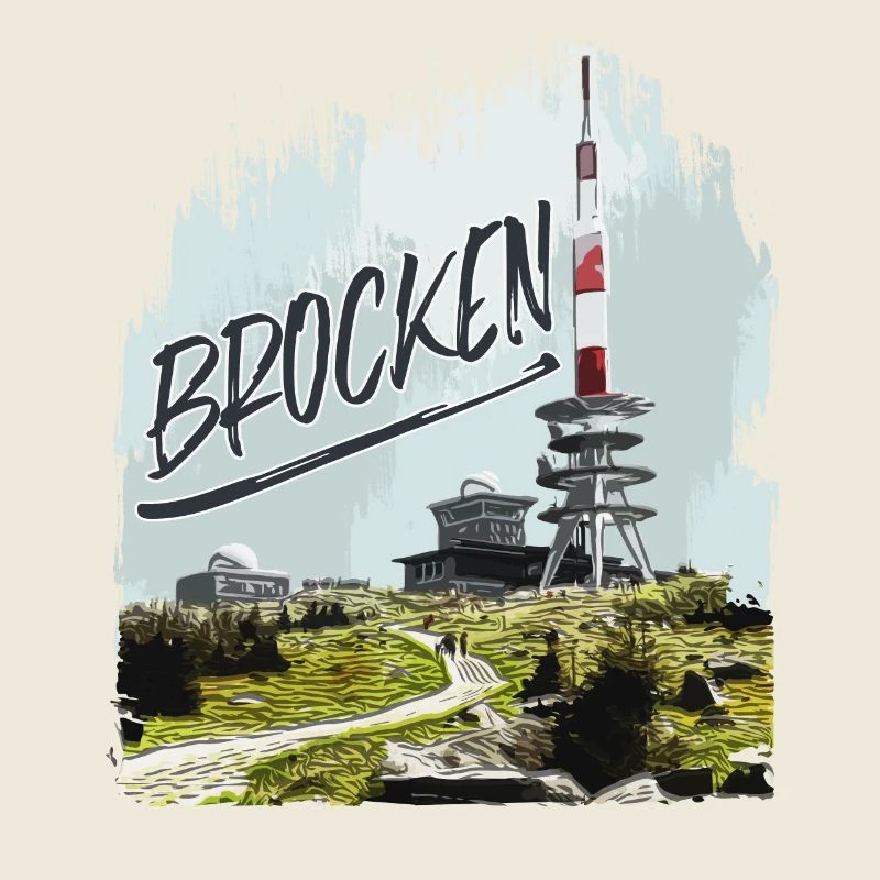 Brocken transmitter and second-hand shop