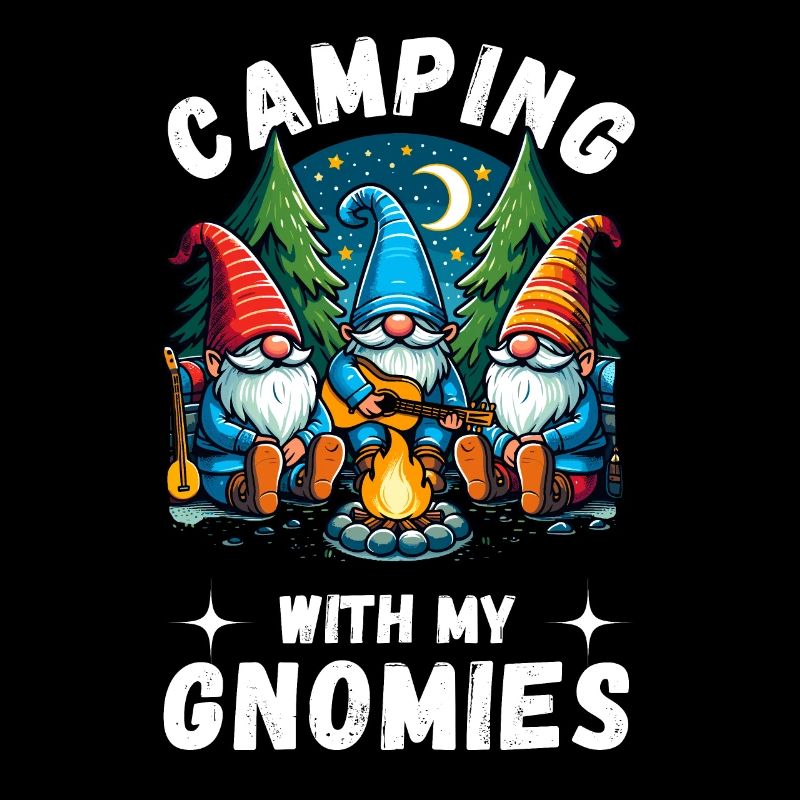 Camping Camper Campingplatz Gartenzwerge Wohnwagen