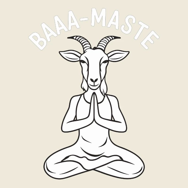 Baaa Mast Relaxed Goat Yoga Pose