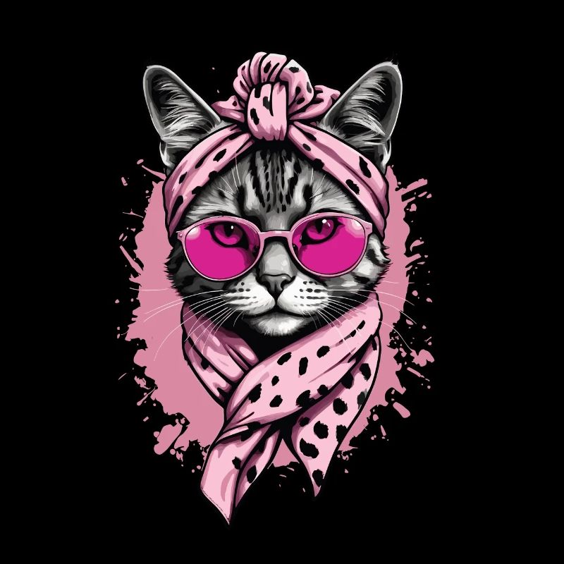 Mignon Chat Maman Cat Amant Maman Style