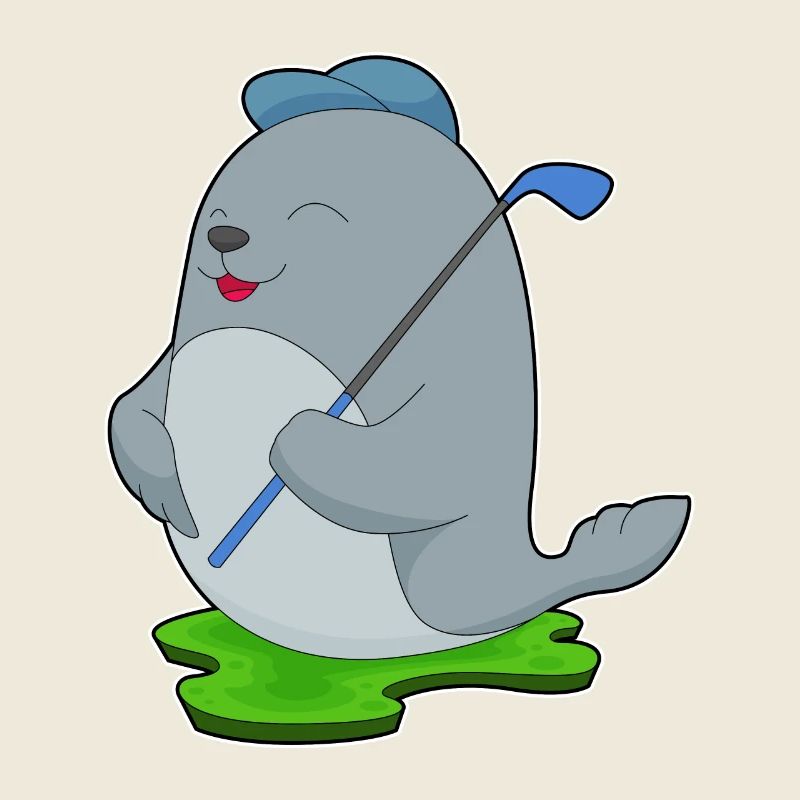 Seehund Golf Golfschläger