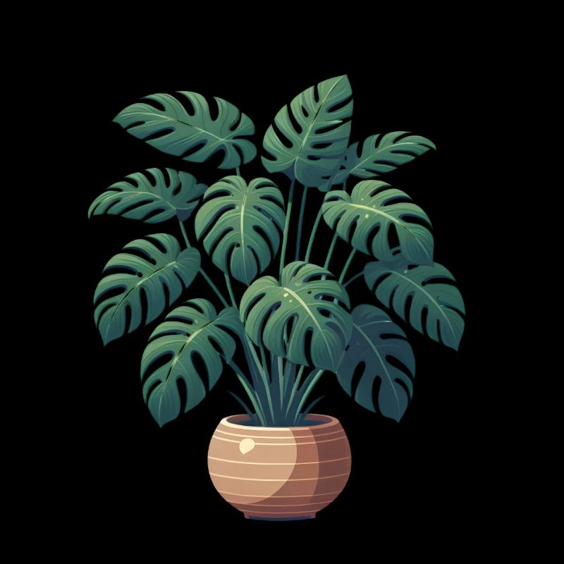 Wunderschöne Monstera Pflanze