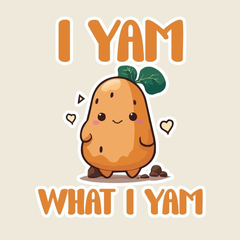 I Yam Qu’est-ce que je Yam Patate douce mignonne
