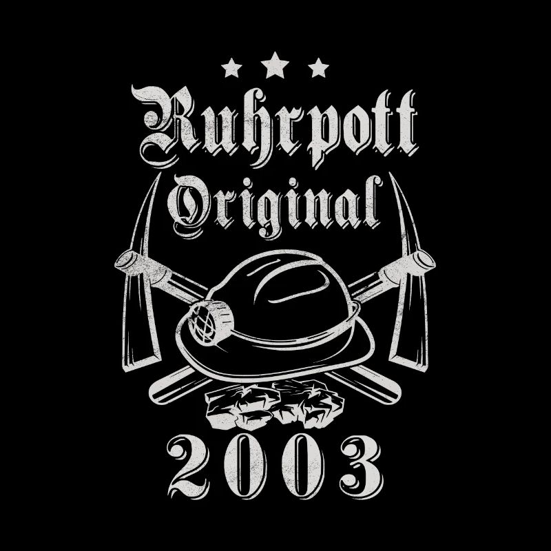 2003 Geburtstag Ruhrpott Original Hacke Helm