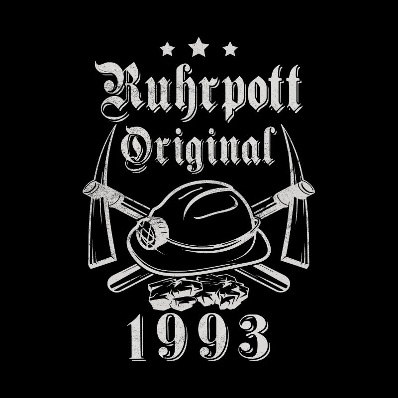 1993 Geburtstag Ruhrpott Original Hacke Helm