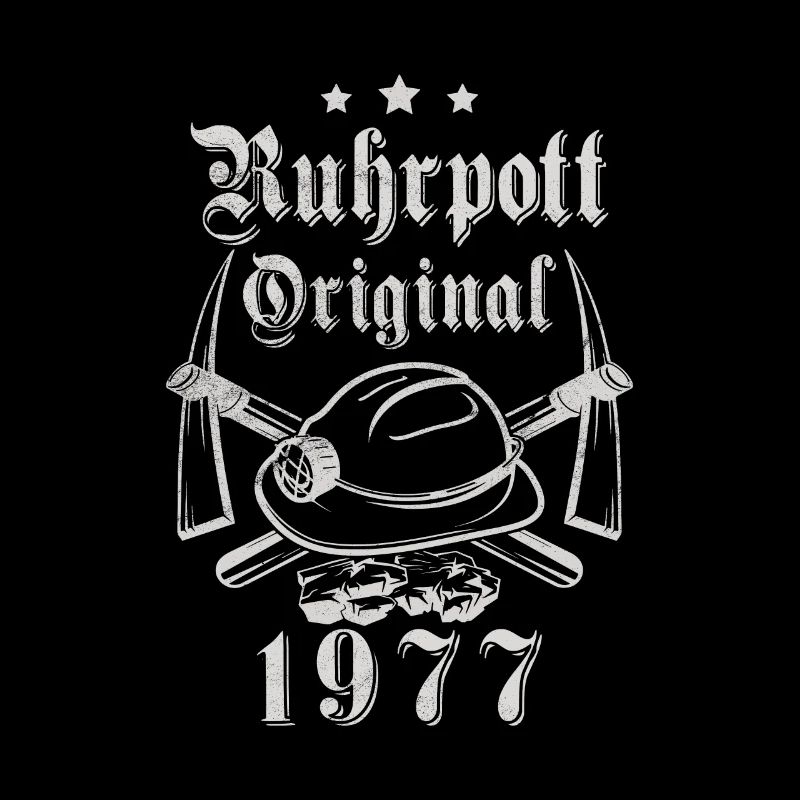 1977 Geburtstag Ruhrpott Original Hacke Helm