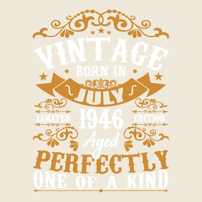 Jahrgang Juli 1946 Geburtstagsgeschenk Juli 1946