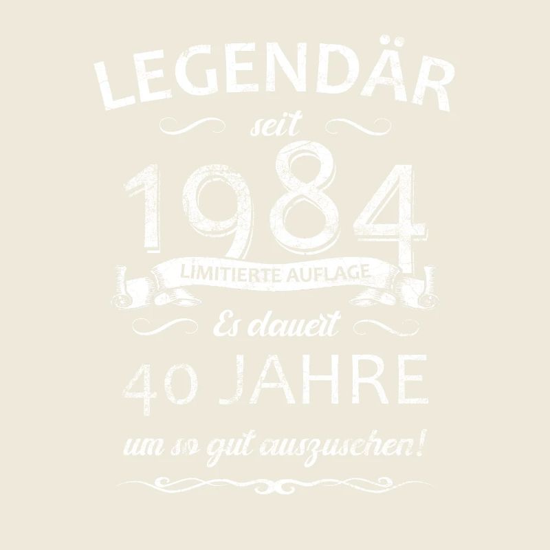 40. Geburtstag Legendär seit 1984 Retro