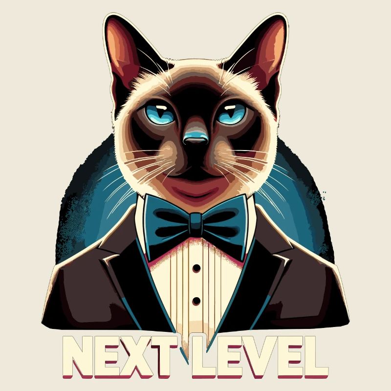 Siam Katze Siamkatze Next Level Anzug Geschenk