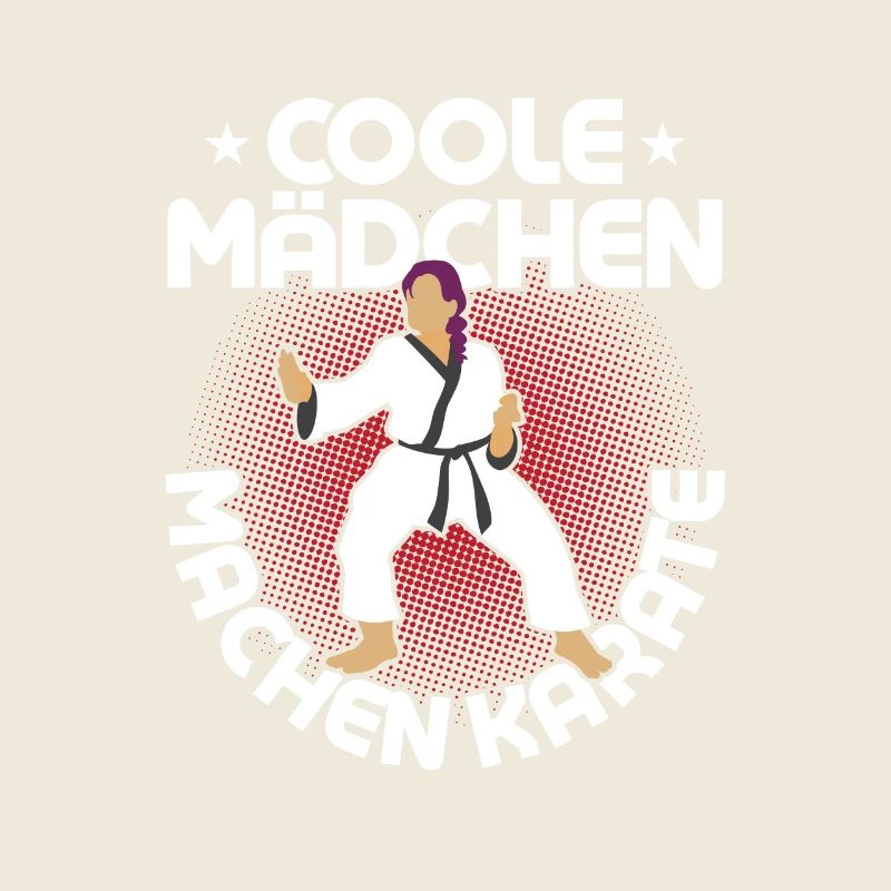 Coole Mädchen machen Karate Training Kampfsport