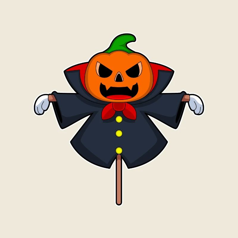 Épouvantail Halloween Citrouille