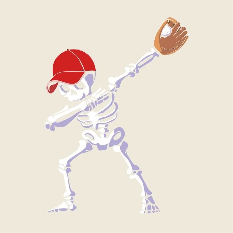 Baseball Skelett Halloween