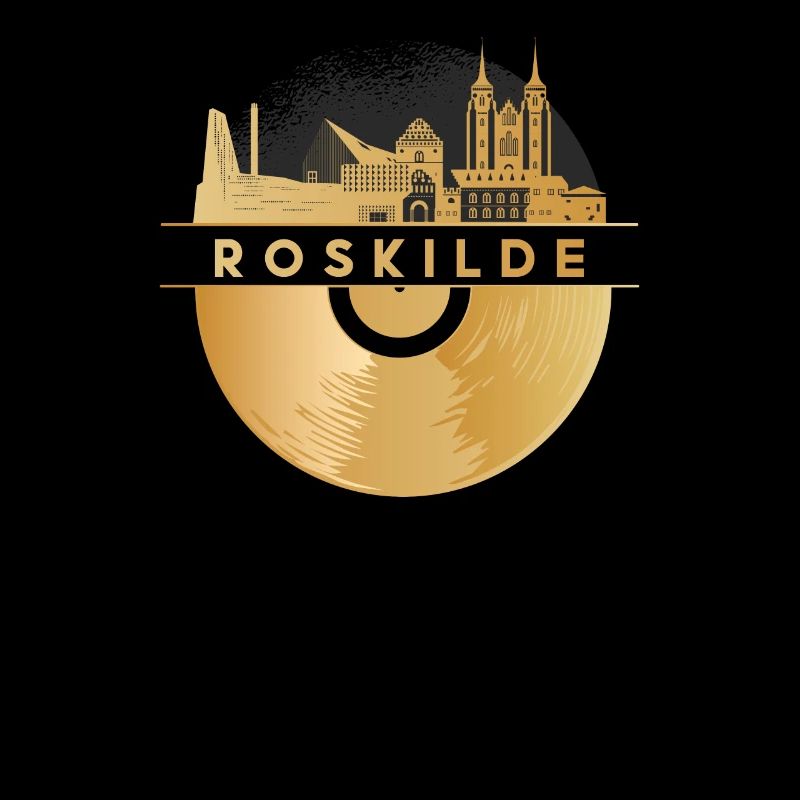 Vinyl-Schallplatte - Skyline-Dänemark-Roskilde