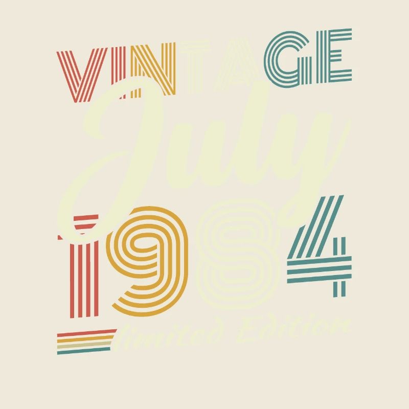 Juli 1984 Vintage Retro Geburtstagsgeschenk