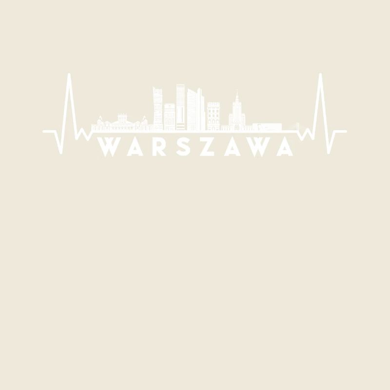 Heartbeat Skyline Pologne-Varsovie-Varsovie