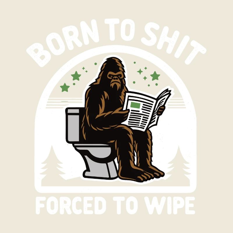 Né pour chier forcé d’essuyer Sasquatch Caca Boys Gi
