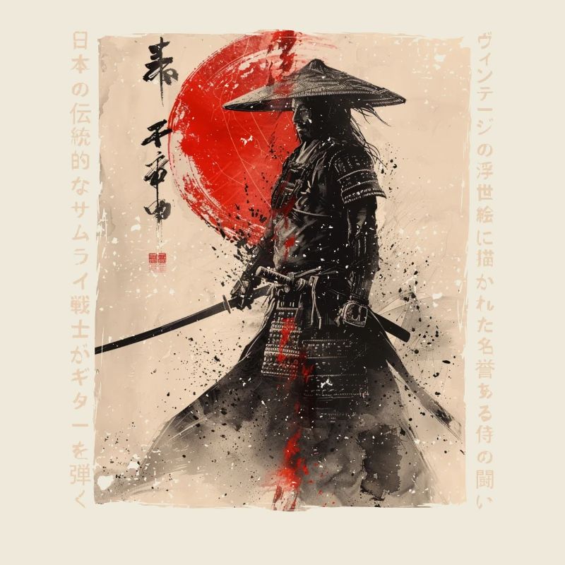 Samurai Fighter - Japanese Ukiyo-e Artwork