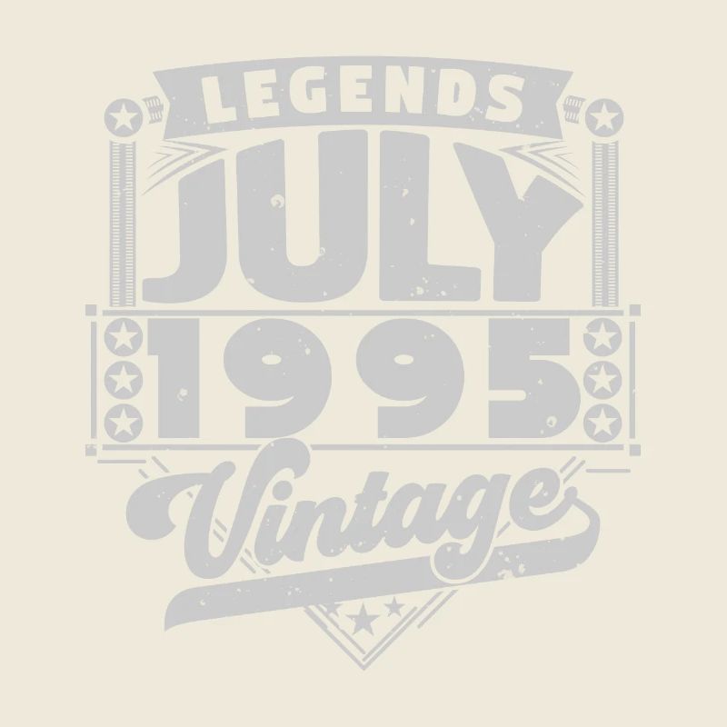 Vintage Geburtstagsgeschenk Juli 1995, Juli.