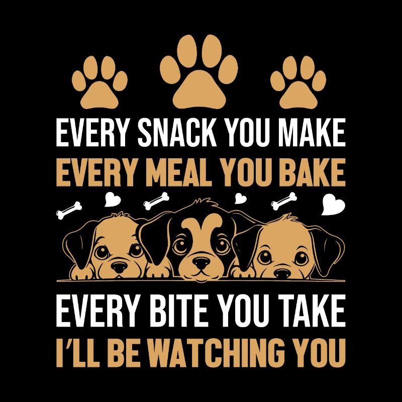 Chiens - Chaque collation que vous préparez, je vous surveillerai !