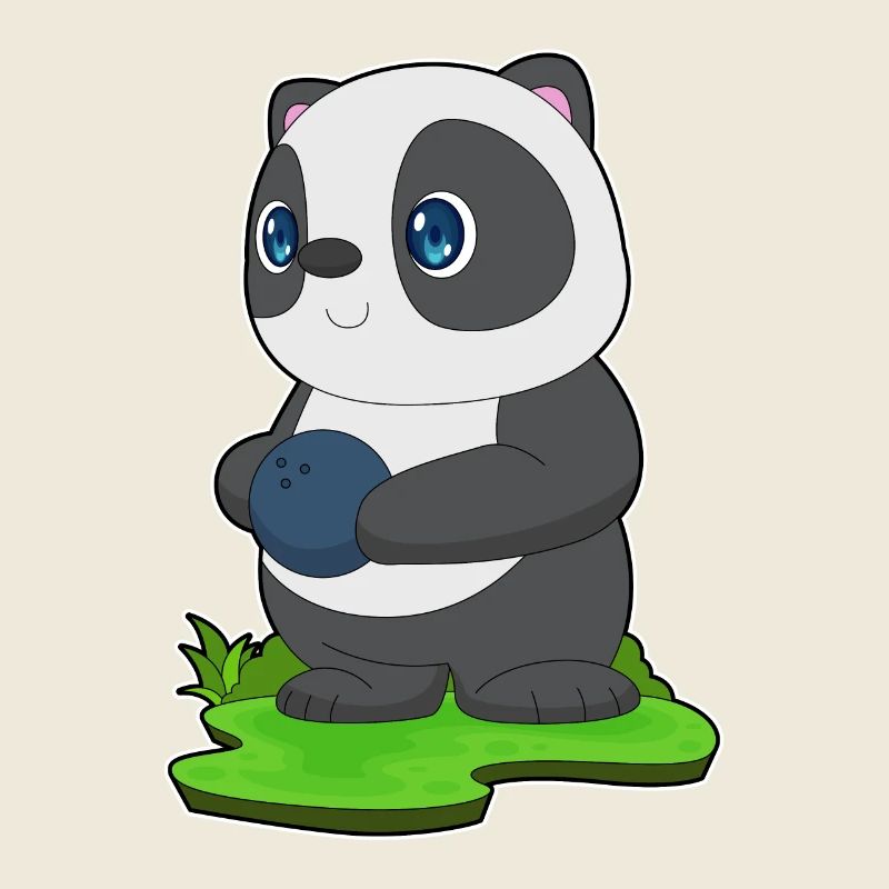 Boule de bowling Panda