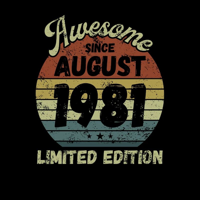 Awesome since August 1981 - Geburtstag