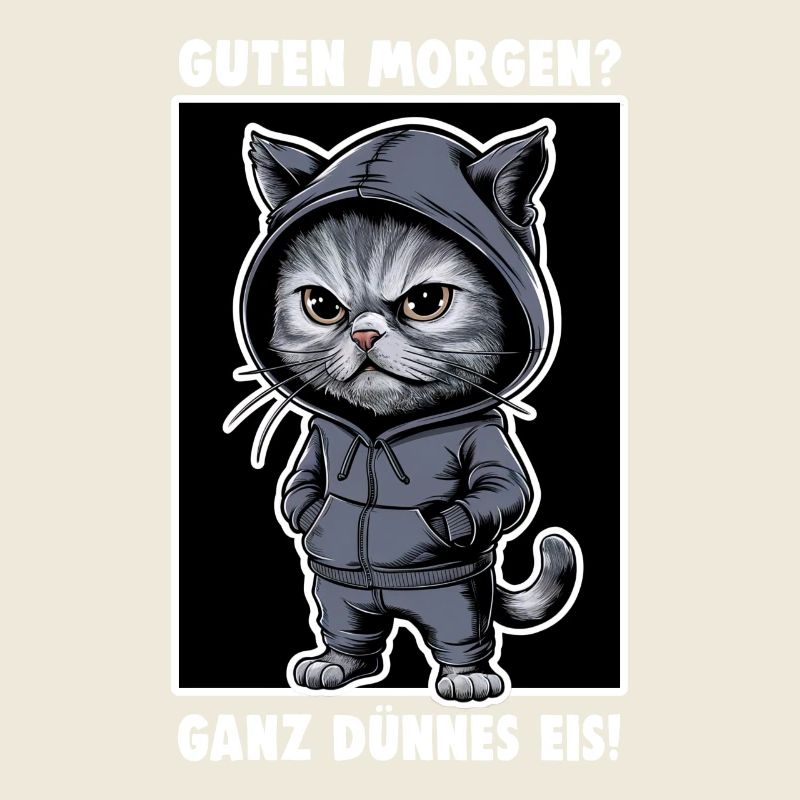 Chat agacé Drôle de chat Design Dire