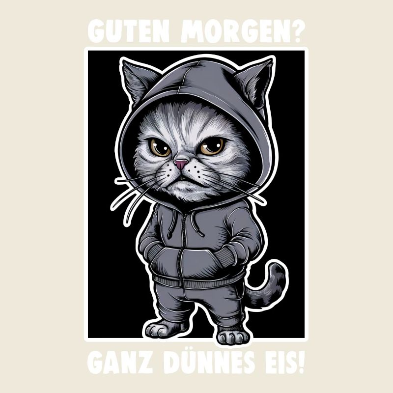 Chat agacé Drôle de chat Design Dire