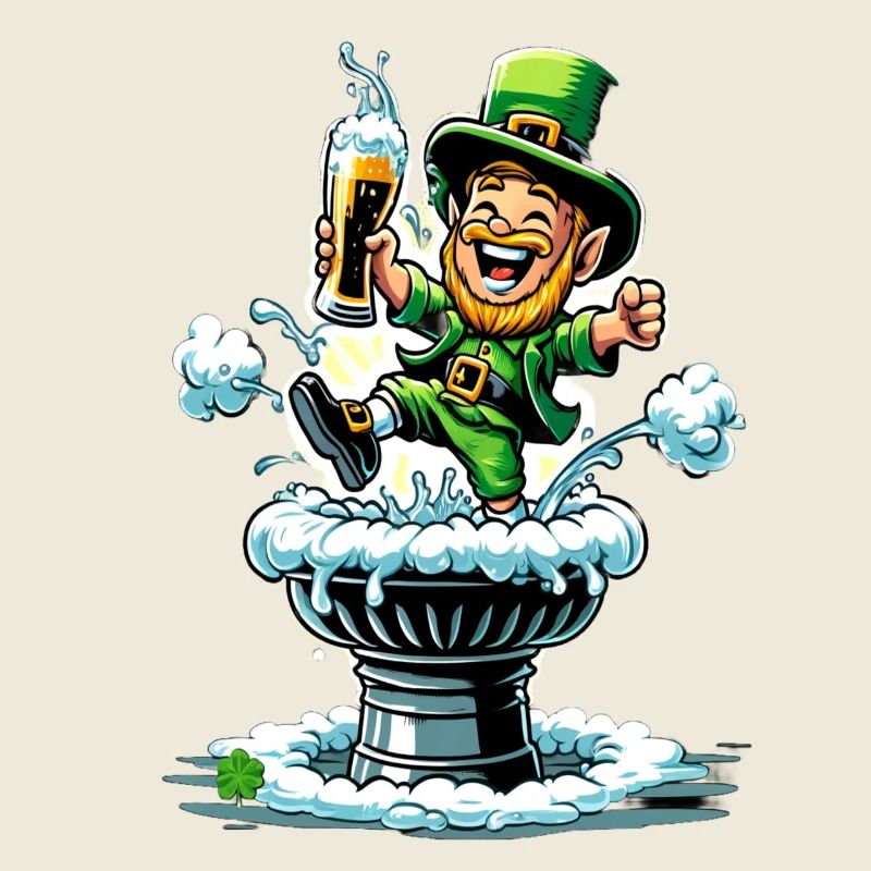 Springender Leprechaun (Irischer Kobold)