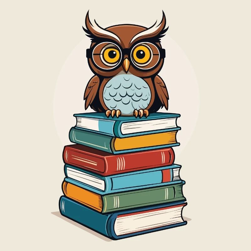 Bücher Eule Eulen Liebhaber Süße Buch Illustration