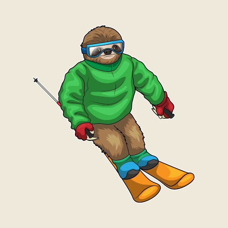 Sloth Skier Ski