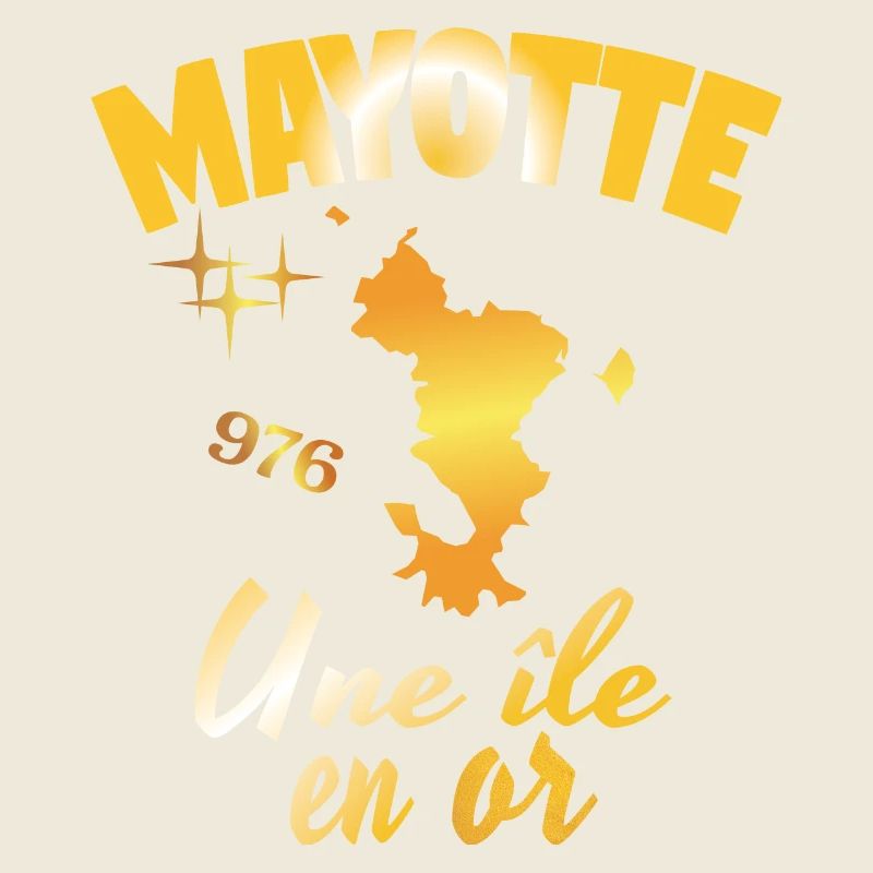 idee cadeau design graphique carte de Mayotte 976