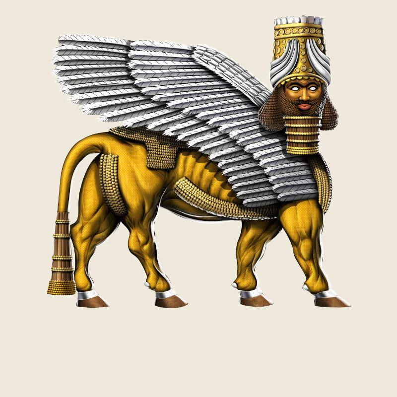 Lamassu Taureau ailé sumérien