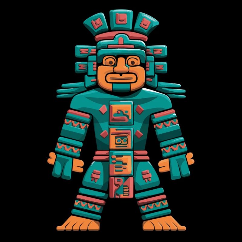 Maya Gott Itzamna Maya Mythologie Darstellung