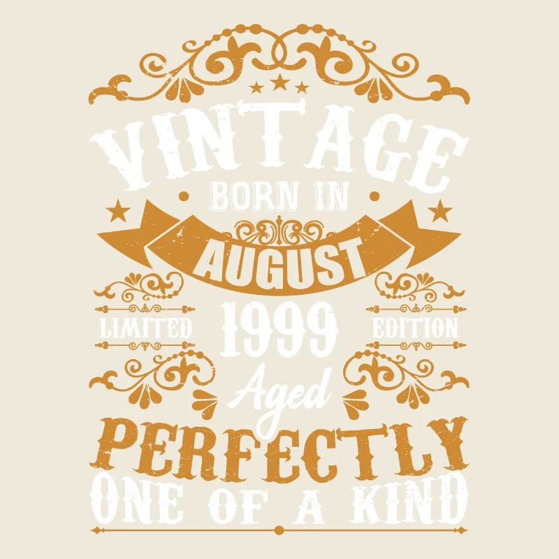 Geburtstag August 1999 - Genial seit August 1999