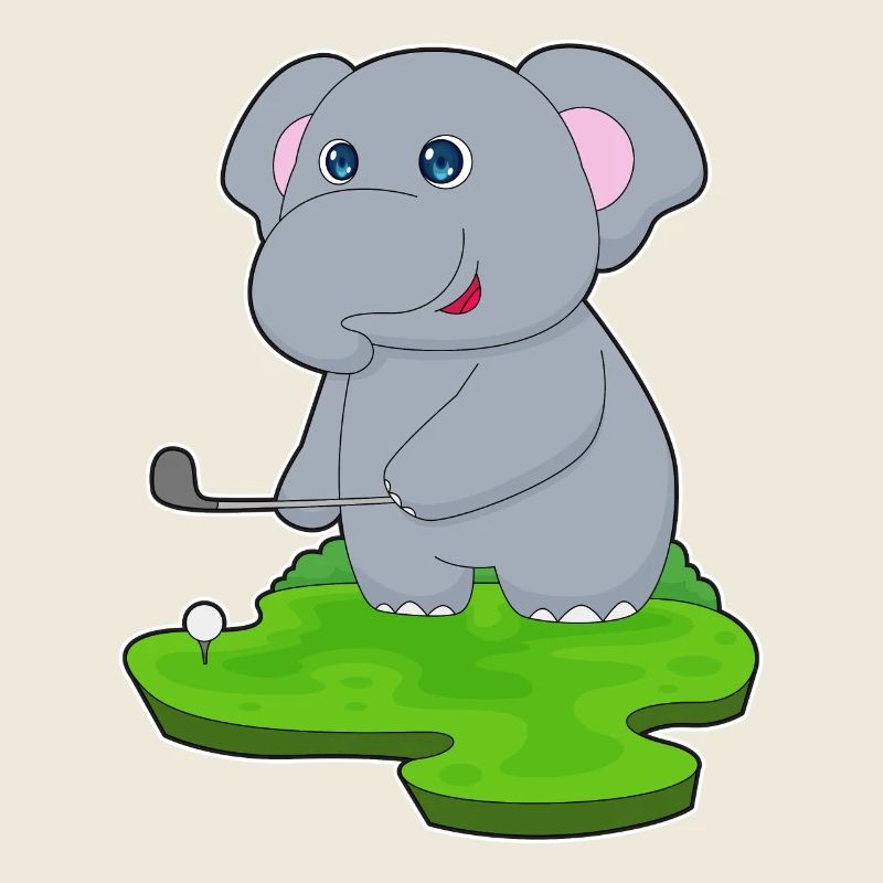 Elefant Golf Golfschläger