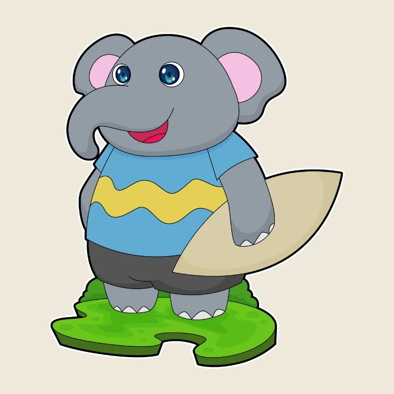 Elefant Surfer Surfbrett