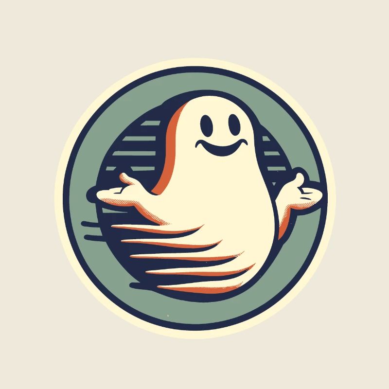Funny Vintage Ghost Knows Nothing Halloween