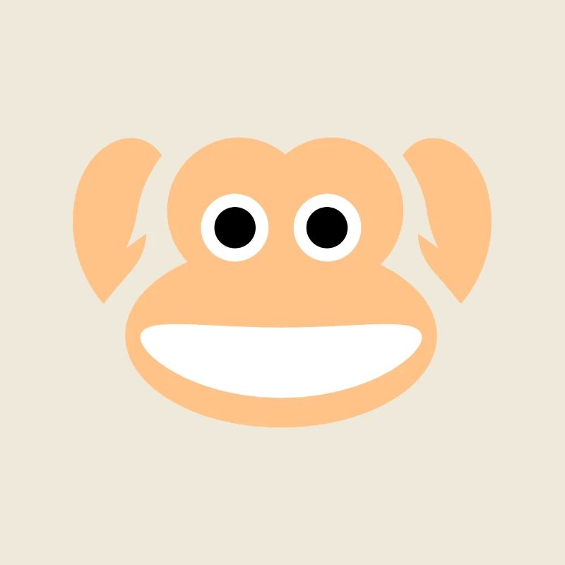 Cute Monkey Whole Face Ape Animal Primate Lover