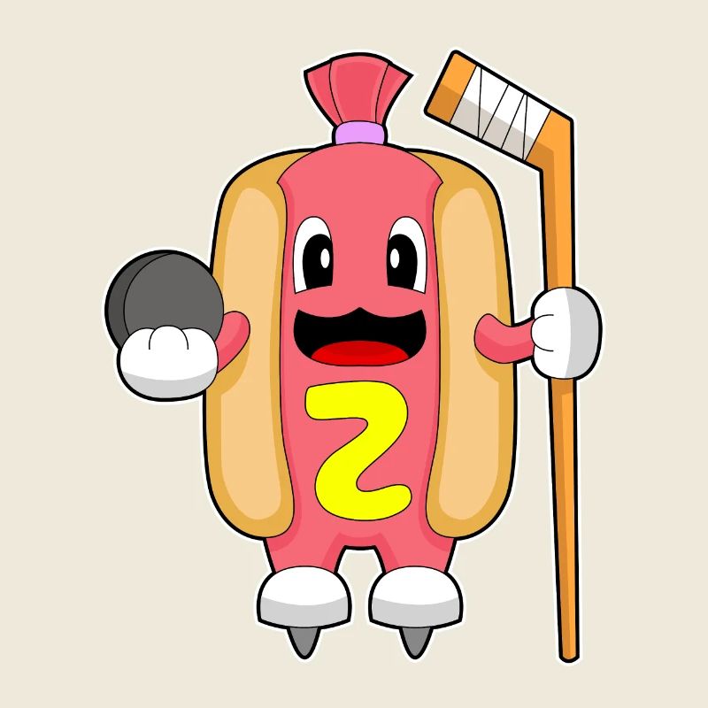 Hotdog Eishockey Eishockeyschläger