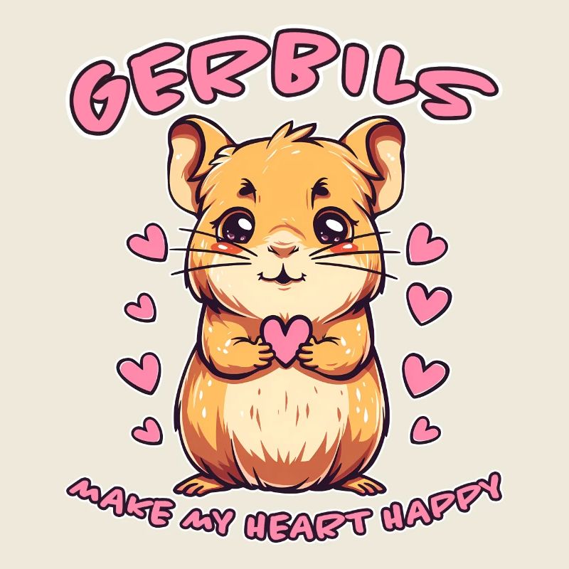 Gerbille disant rat de course drôle gerbille cadeau