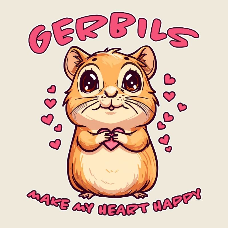 Gerbille disant rat de course drôle gerbille cadeau