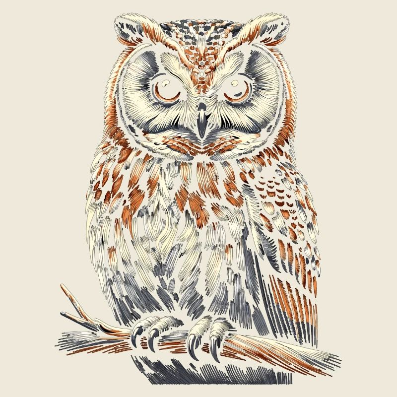 Eule Kunst Geschenk Geburtstag