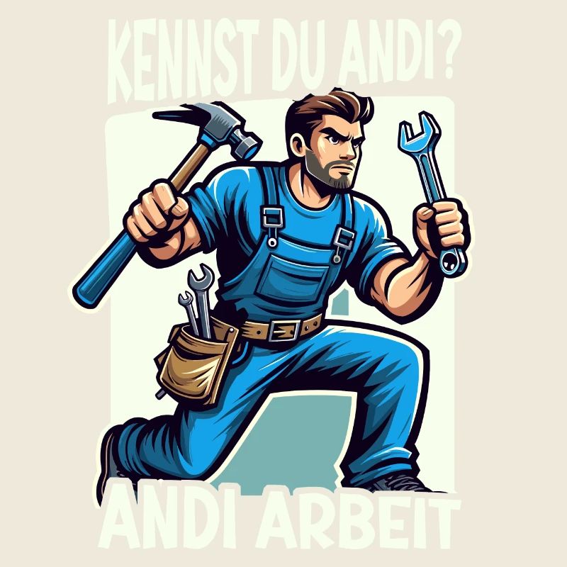 Handwerker Andi Arbeit Geschenk Sprüche Lustig