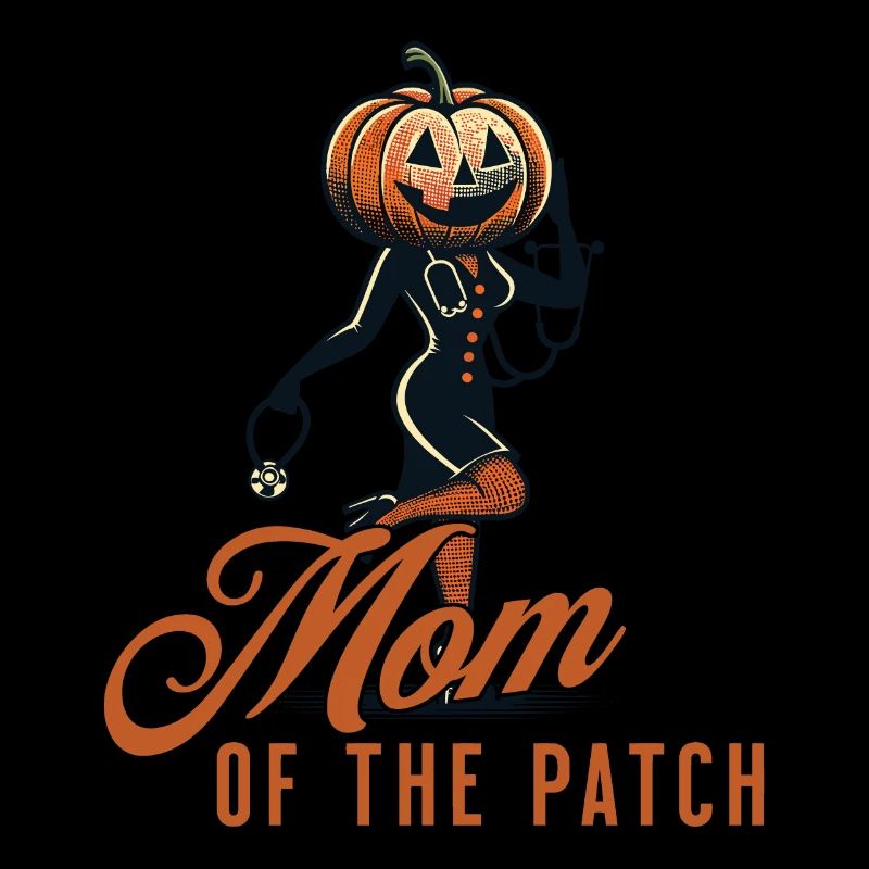 Mère Du Champ De Citrouille Drôle Disant Halloween