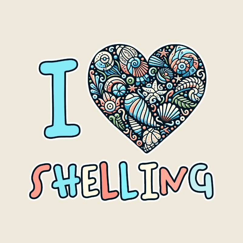 I Love Shelling Shells Shell Collector Gift