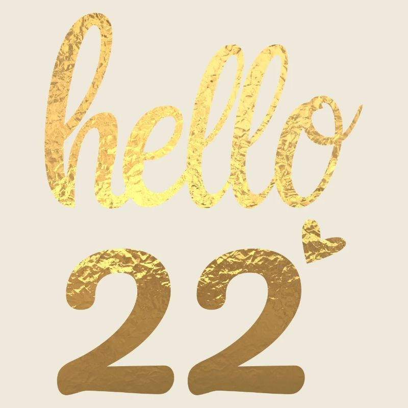 Hello 22 doré