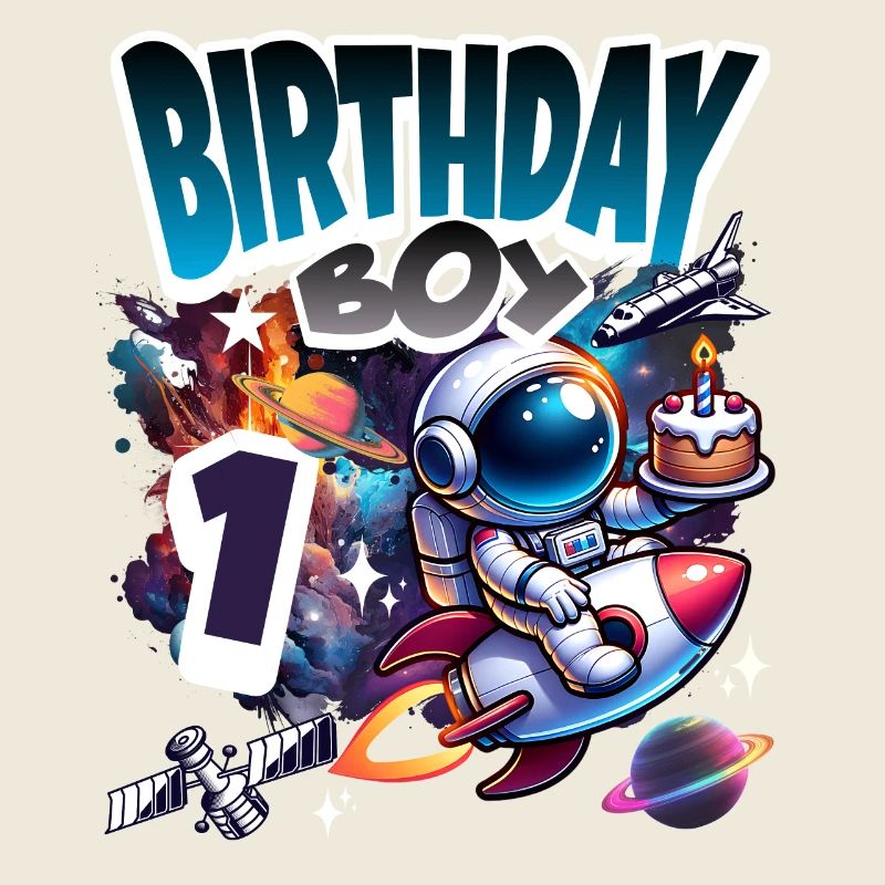 Astronaute 1er anniversaire Espace