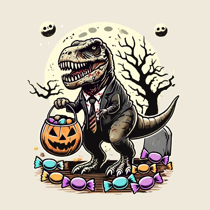 Drôle TRex Zombie Love Candy