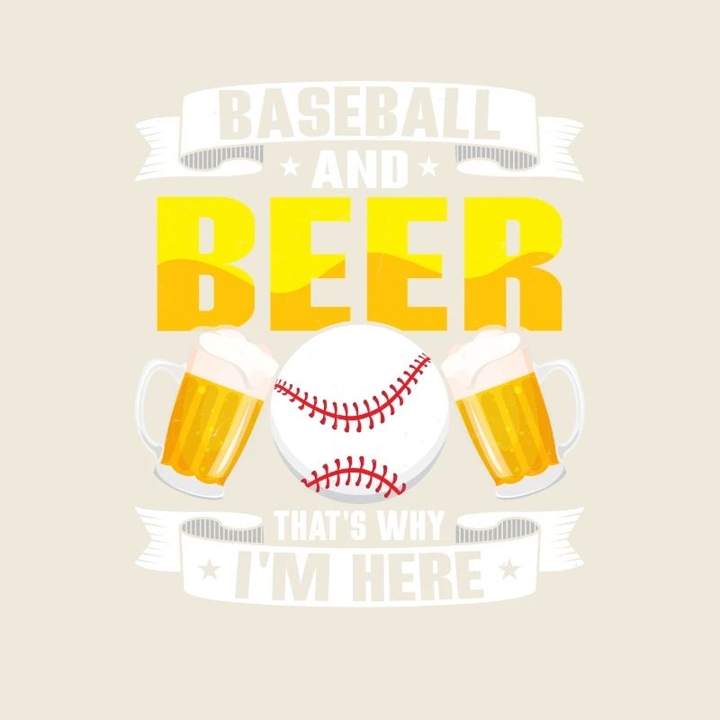 Baseball And Beer That's Why I'm Here Softball rt